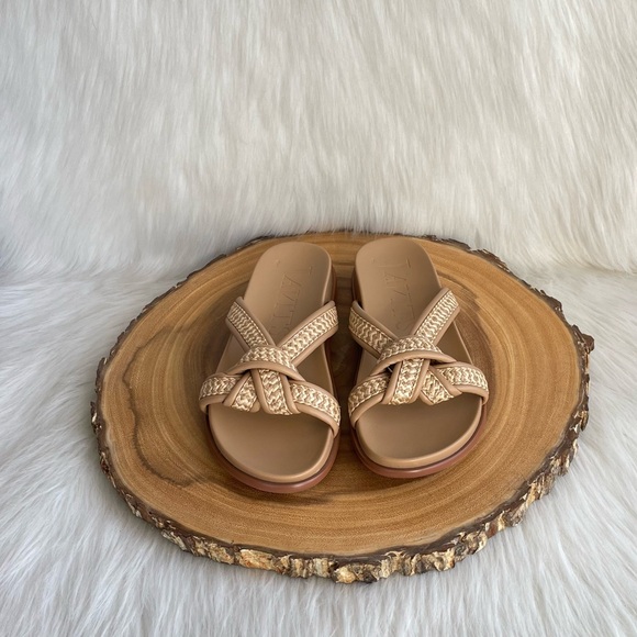 NEW Eric Javits Notti Peanut slide sandals - Picture 7 of 16